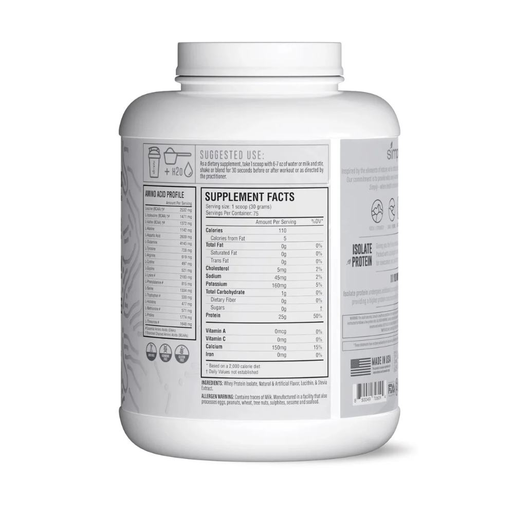 100% Proteina Isolatada Simply - Imagen 2